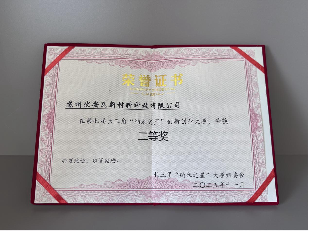 长三角“纳米之星”创新创业大赛二等奖